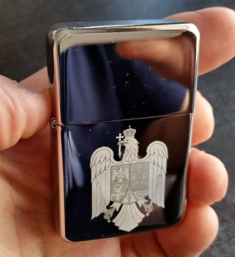 Romania coat arms engraved - romania,