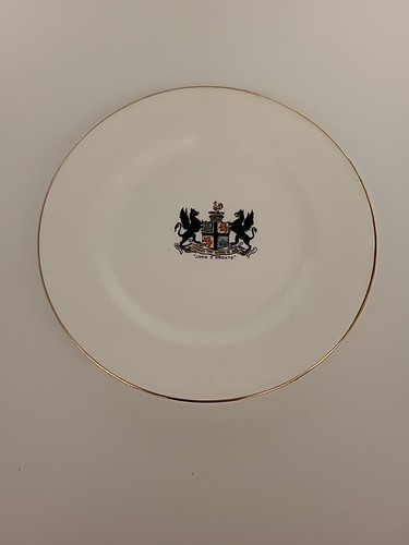 White china plate john - china,