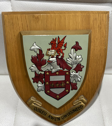 Old university wales plaque - of,