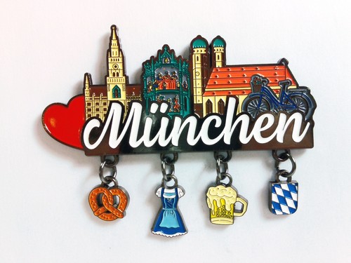 Munich magnet metal - souvenir, 4