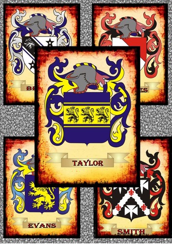Family tree coat arms - coat, of
