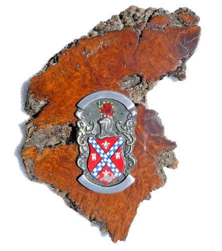 Metal crest plaque coat - metal, of