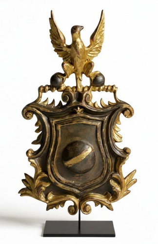 Hand carved coat - coat, arms