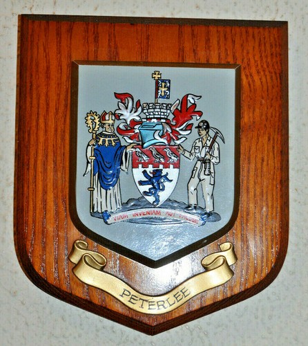 Peterlee plaque shield crest