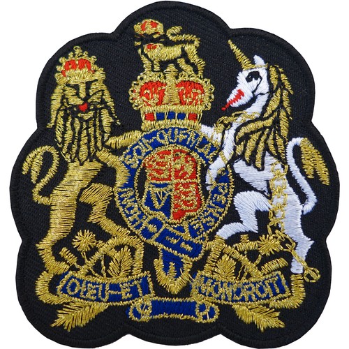 Royal coat arms - arms, embroidered