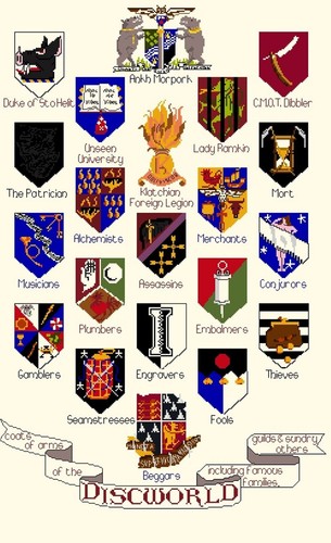 Discworld coat arms counted - discworld,