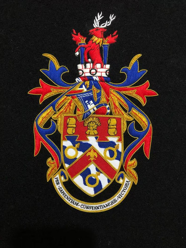 Embroidered coat arms patch - of,