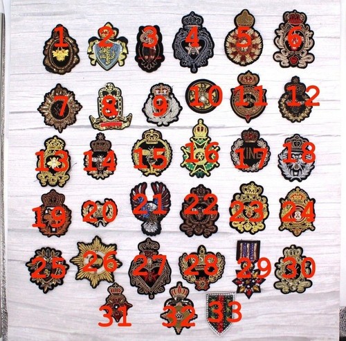 Embroidered shield patch - shield,