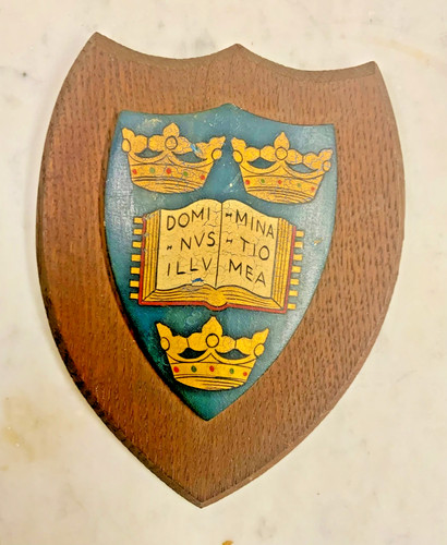 Wooden wall plaque oxford - plaque,,