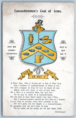 Heraldic lancashire mans - heraldic, coat
