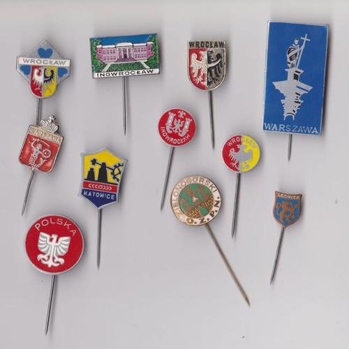 Vintage poland pins badges - poland,