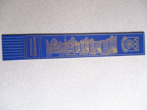 Leather bookmark derbyshire - leather,