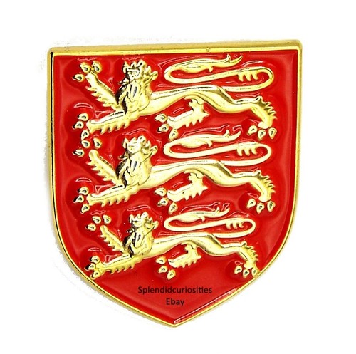 Medieval lions enamel pin - lions,