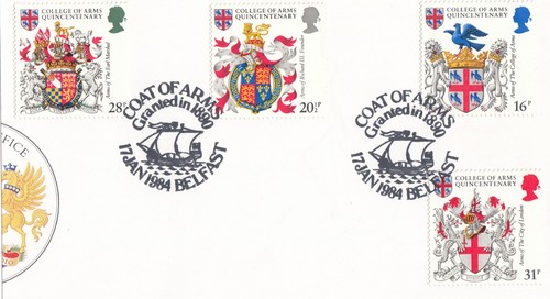 Heraldry used belfast coat - belfast,