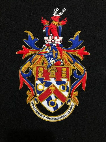 Embroidered coat arms patch - embroidered, of