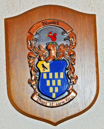 Blundell family plaque shield